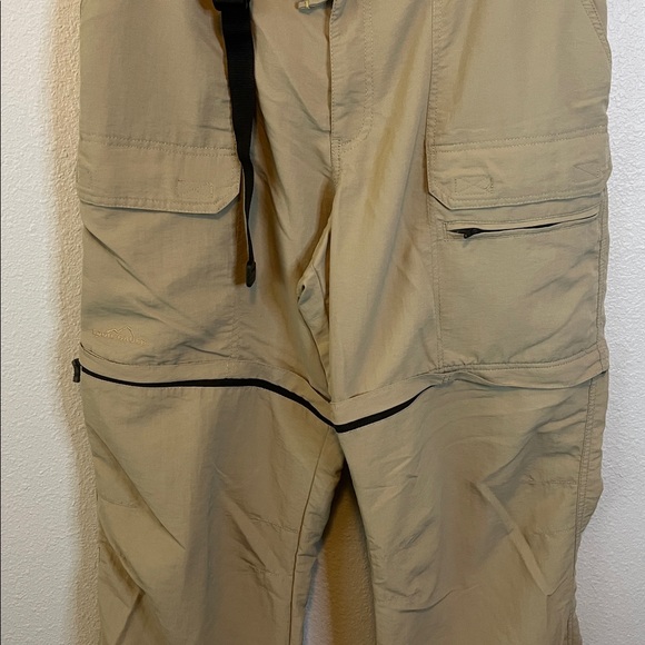 Eddie Bauer Sport Nylon Convertible Pant Khaki Size Large - Picture 2 of 9